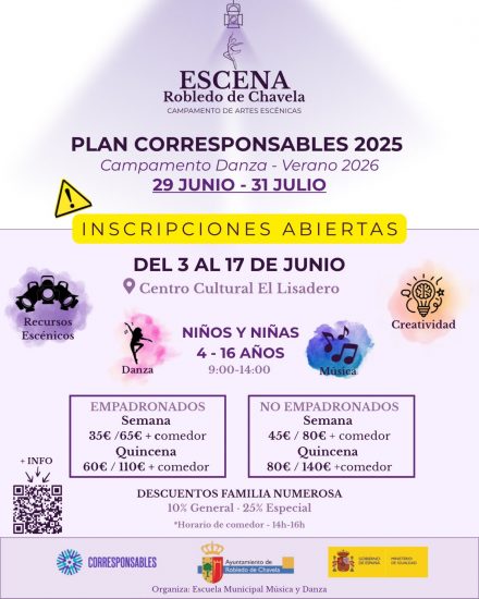 Campamento de Danza y Artes Escénicas 2026